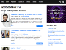 Tablet Screenshot of independentrockstar.com